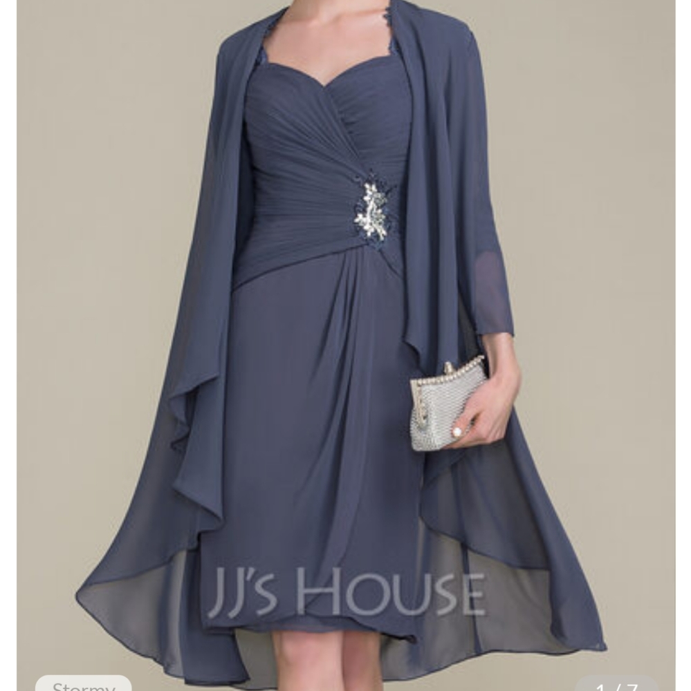 NWT Grey Bridesmaid Dress/ special occasion Sz 2